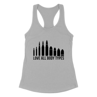 Love All Body Types Black Print Women's Apparel