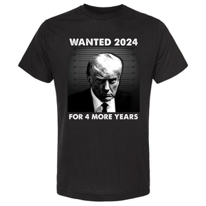 Wanted For President Black & White T-Shirt